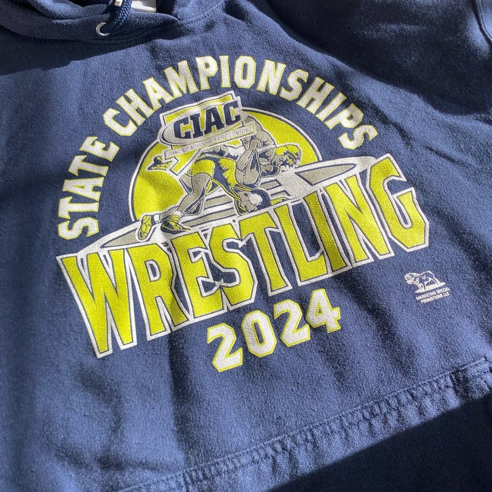 CIAC Wrestling 2024 Hoodie - Navy Blue